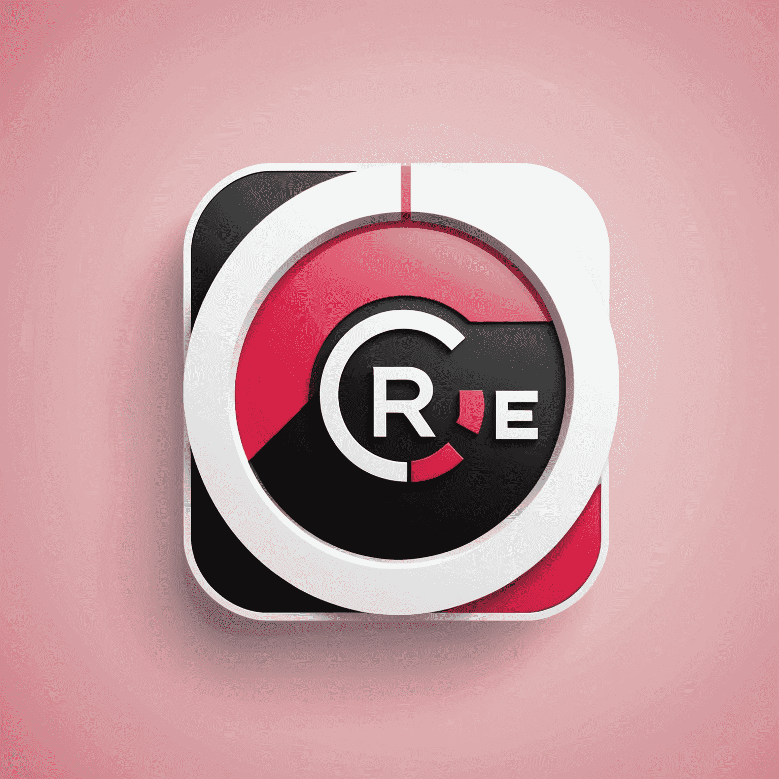 شعار rechalle_com يعرض تصميمًا حديثًا يجمع بين اللون الأحمر والوردي والأسود والأبيض، مع رمز يمثل واجهة الهاتف المحمول